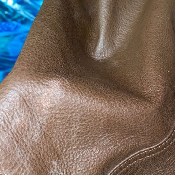 VTG TOGETHER | Leather Chocolate Brown Long Double Breasted Trench  |‎ 16 Tall - Picture 7 of 10